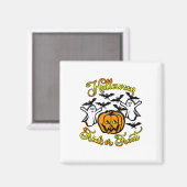 Halloween Trick oder Treat Magnet (Vorderseite/Rückseite)