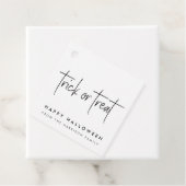 Halloween Trick oder Treat | Minimalistisch Simple Geschenkanhänger (Beispiel)