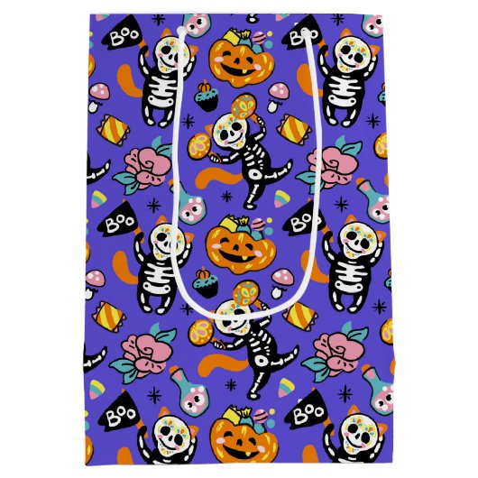 Halloween Trick oder Treat Mittlere Geschenktüte (Rückseite)