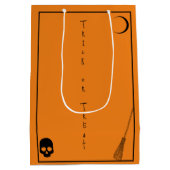 Halloween Trick oder Treat Mittlere Geschenktüte (Rückseite)