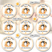 Halloween Trick oder Treat Name Boo Ghost Kiss Cut Aufkleber