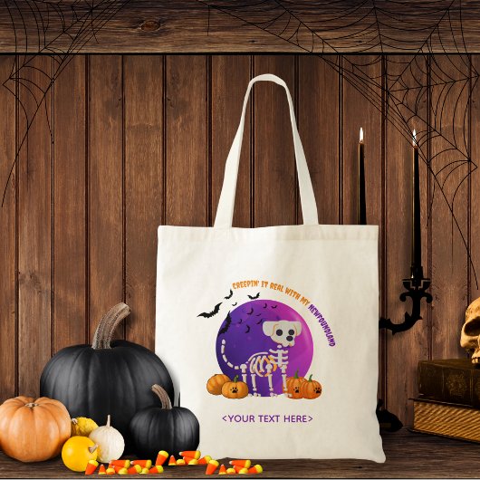 Halloween Trick oder Treat Neufundland Tote Bag Tragetasche
