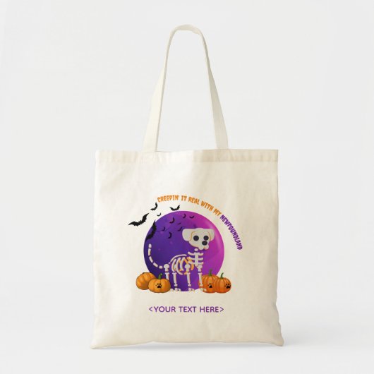Halloween Trick oder Treat Neufundland Tote Bag Tragetasche (Vorne)