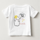 Halloween Trick oder Treat Niedlich Ghost Baby T-shirt (Rückseite)