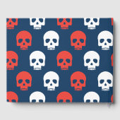 Halloween Trick oder Treat Niedliche Schädel. Name Gästebuch (Rückseite)