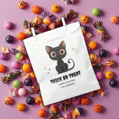 Halloween Trick oder Treat - Niedliche Schwarze Ka Geschenktütchen
