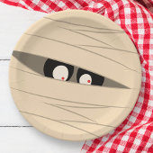 Halloween Trick oder Treat Niedlichen Mummy Squigg Pappteller