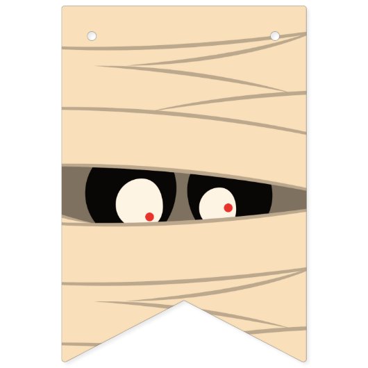 Halloween Trick oder Treat Niedlichen Mummy Squigg Wimpelkette (Erste Fahne)