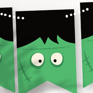 Halloween Trick oder Treat Niedliches Frankenstein Wimpelkette