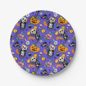 Halloween Trick oder Treat Pappteller (Vorderseite)