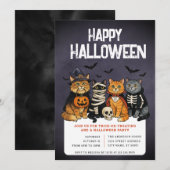 Halloween-Trick oder Treat-Party Einladung (Vorne/Hinten)