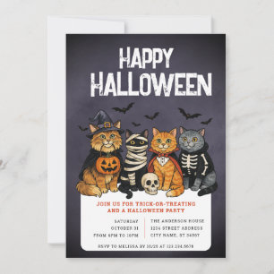 Halloween-Trick oder Treat-Party Einladung