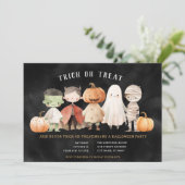 Halloween-Trick oder Treat-Party Einladung (Stehend Vorderseite)