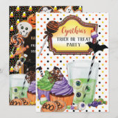 Halloween Trick oder Treat Party Einladung (Vorne/Hinten)
