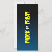 Halloween-Trick oder Treat-Party Einladung (Rückseite)