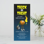 Halloween-Trick oder Treat-Party Einladung (Stehend Vorderseite)