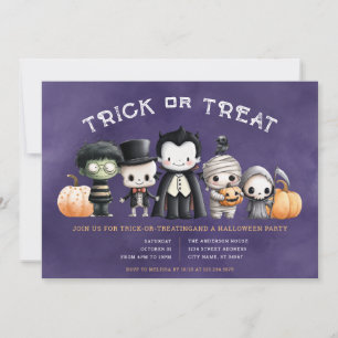 Halloween-Trick oder Treat-Party Einladung