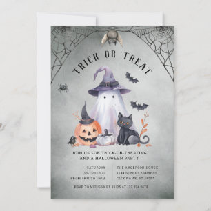 Halloween-Trick oder Treat-Party Einladung