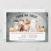 Halloween-Trick oder Treat-Party Einladung (Vorderseite)
