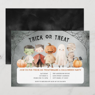 Halloween-Trick oder Treat-Party Einladung