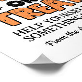 Halloween Trick oder Treat Party Table Sign Poster (Ecke)