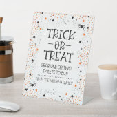 Halloween Trick oder Treat Party Table Sign Sockelschild (In SItu)