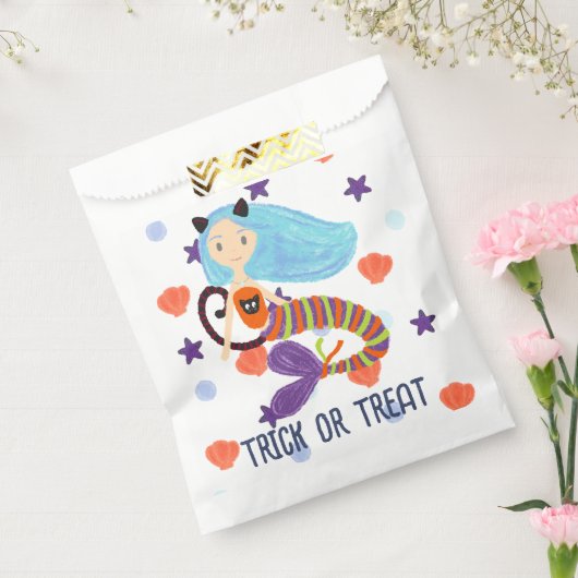 Halloween Trick oder Treat Pastel Mermaid Cat Geschenktütchen (Versiegelt)