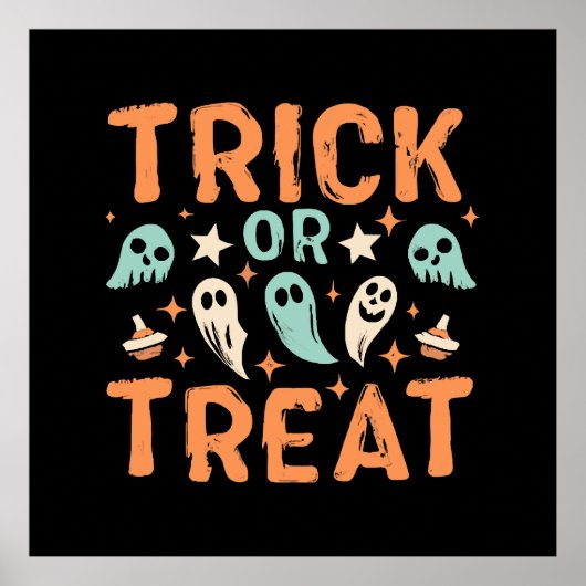 Halloween Trick oder Treat Poster (Vorne)