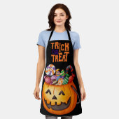Halloween Trick oder Treat Pumpkin Schürze (Getragen)