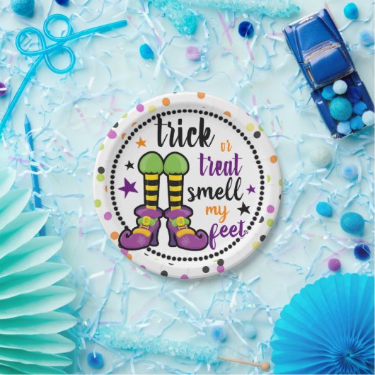 Halloween Trick oder Treat Riech mein Feet Party Pappteller (Party)