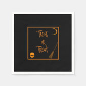 Halloween Trick oder Treat Serviette (Vorderseite)