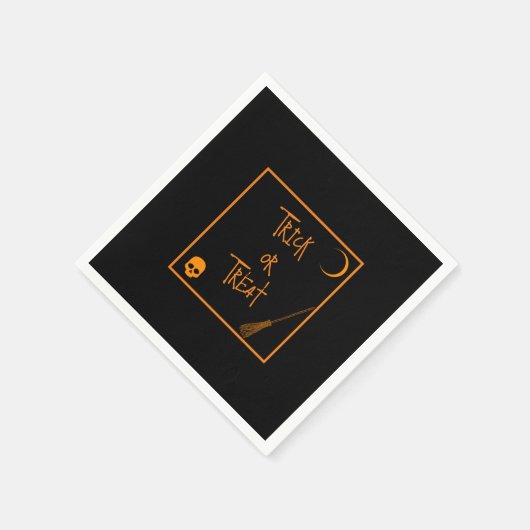 Halloween Trick oder Treat Serviette (Ecke)