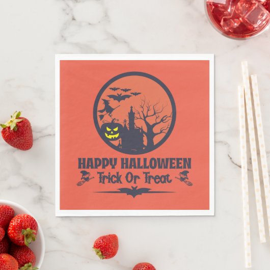 Halloween Trick oder Treat Serviette (Beispiel)