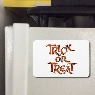 Halloween Trick oder Treat Shaky Orange Words Magnet