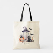 Halloween Trick oder Treat Shoulder Tote Bag Tragetasche (Rückseite)