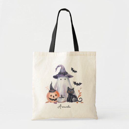 Halloween Trick oder Treat Shoulder Tote Bag Tragetasche (Vorne)