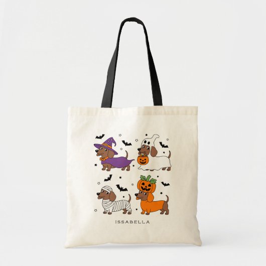 Halloween Trick oder Treat Shoulder Tote Bag Tragetasche (Vorne)
