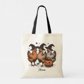 Halloween Trick oder Treat Shoulder Tote Bag Tragetasche (Rückseite)