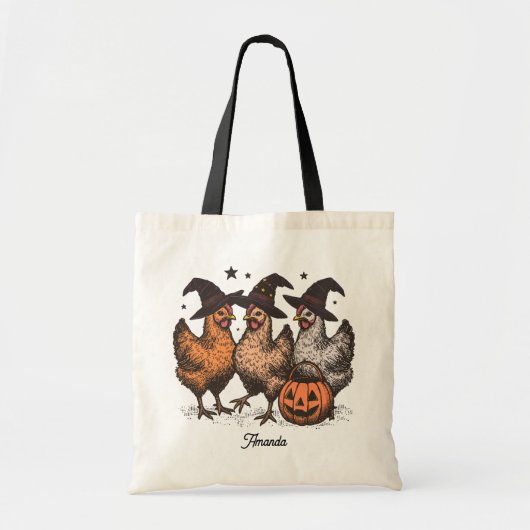 Halloween Trick oder Treat Shoulder Tote Bag Tragetasche (Vorne)