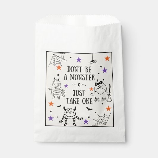 Halloween Trick oder Treat sind keine Monsterbonbo Geschenktütchen (Vorderseite)