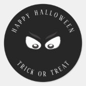 Halloween Trick oder Treat Spooky Ghost Niedliche Runder Aufkleber (Vorderseite)