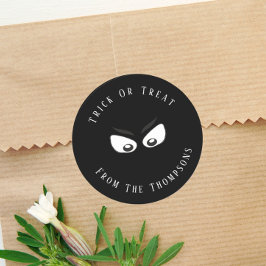 Halloween Trick oder Treat Spooky Ghost Niedliche  Runder Aufkleber