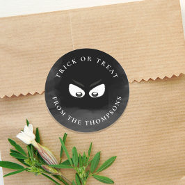 Halloween Trick oder Treat Spooky Ghost Niedliche  Runder Aufkleber