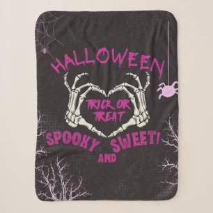 Halloween Trick oder Treat Spooky und Sweet Deco Sherpadecke