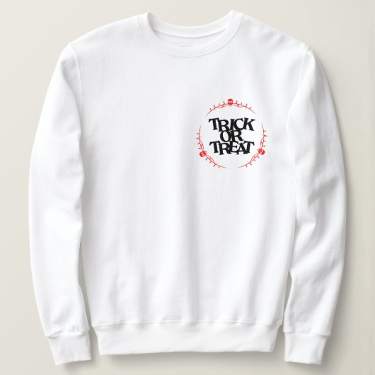 Halloween Trick oder Treat Sweatshirt (Design vorne)