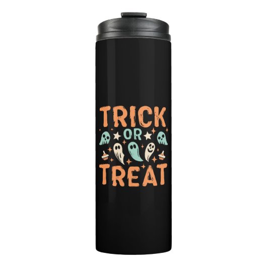 Halloween Trick oder Treat Thermosbecher (Vorderseite)