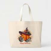 Halloween Trick oder Treat Tote Bag Jumbo Stoffbeutel (Vorne)