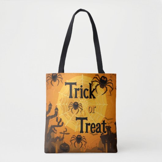 Halloween Trick oder Treat Tote Bag Tasche (Vorderseite)