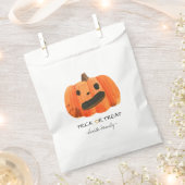 Halloween Trick oder Treat Watercolor Pumpkin Geschenktütchen (Ausgeschnitten)