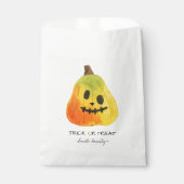 Halloween Trick oder Treat Watercolor Pumpkin Kids Geschenktütchen (Vorderseite)
